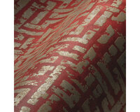 A.S. CR&Eacute;ATION Vliesbehang 38695-4  My Home. My Spa labyrinth  geometrisch goud glitter-effect