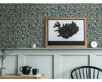 A.S. CR&Eacute;ATION Vliesbehang 38695-42 My Home. My Spa labyrinth  geometrisch goud glitter-effect