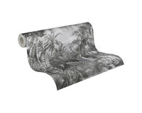 A.S. CR&Eacute;ATION Vliesbehang 38356-4 My Home. My Spa grey forrest