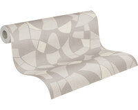 A.S. CR&Eacute;ATION Vliesbehang 39093-3 Antigua grafisch grijs