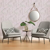 soft pink botanical vlies