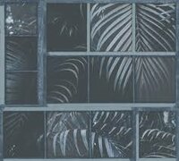 AS Creation Industrial - PETROL/ANTRACIET INDUSTRIAL 3 D FORREST VINYL OP VLIES 