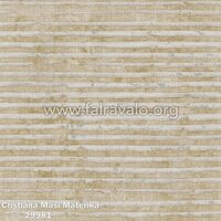 Vinyl op vlies behang 29984 Materika Cristiana Masi taupe beige distressed linnen 