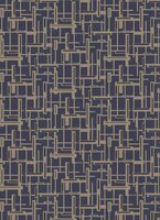 290249 Composition Smoke-Blue &amp; Gold vlies dubai mansion