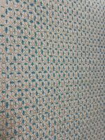 linnenweefsel beige touch of turquoiset vlies1