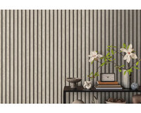 A.S. CR&Eacute;ATION Vliesbehang 79041-4 Attractive 3 houtlook wandpaneel grijs zwart