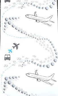 Onszelf OZ 7906 Travel by Car & Plane Behang 