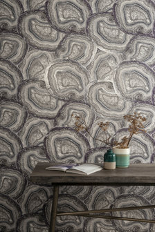 Arthouse Minerals behang Amesthyst & Grey 904000