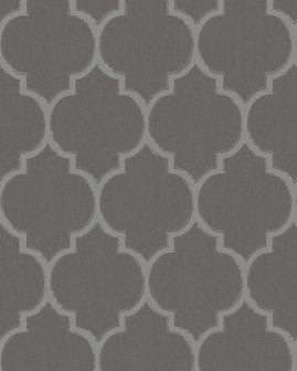 Haas gloeilamp Overtollig trendy grafisch grijs soft relief vlies behang 3 en 4 e foto voorbeeld  patroon andere
