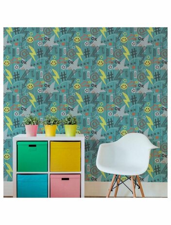 scandinavian social media surfers wood luxe stevig papier behang 