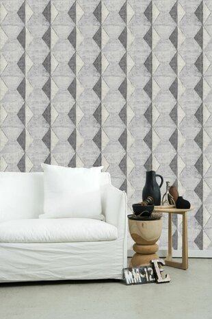 urban concrete mozaiek beton vinyl op vlies
