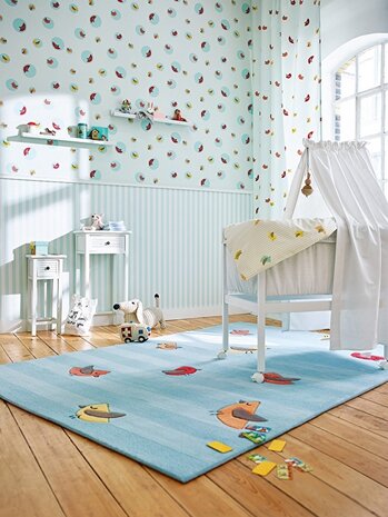 Esprit Kids 4 behang 30298-3 Bubble Birds vlies multi