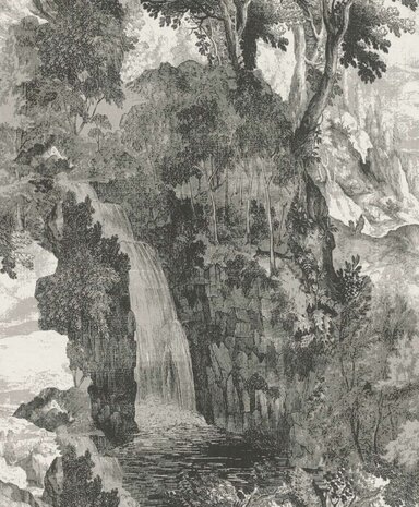 The Empress garden waterfall  vinyl op vlies1