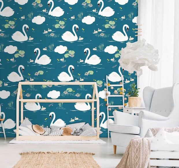 Behangexpresse Kate &amp; Andy Swans Dark Fotobehang INK7475