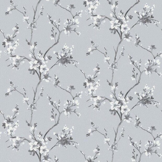 38500-3 amandel bloesem  1.06 brede rollen  vlies met glitter op bloesem en takjes