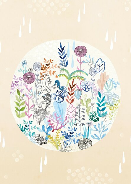 Behangexpresse Kate &amp; Andy Ocean View Sand Fotobehang INK7461