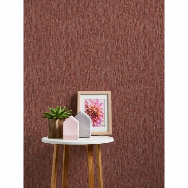red taupe white lotus hotel chic  nature look vinyl op vlies