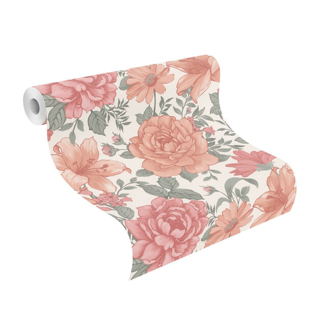 flower romance cottage style vlies