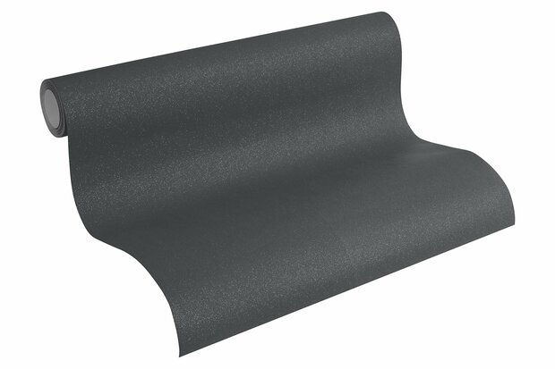 antraciet grijs met glittervinyl op vlies