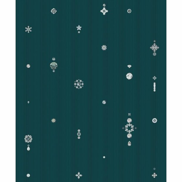 BN Wallcoverings Neo Royal by Marcel Wanders 218653 EMERALD BIJOU  DU SHEIKAH vinyl op vlies1