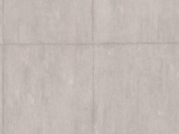 curious behang  grijze/taupe beton platen vinyl op vlies1