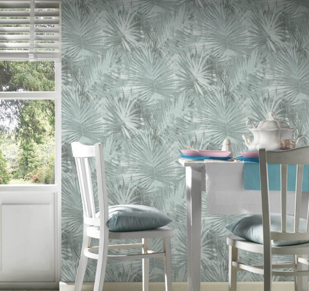 AS Creation Hygge 36385-3 - Blauw / groen