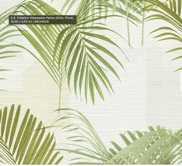 linnenweefsel met bladeren  groen wit vinyl. op vlies11