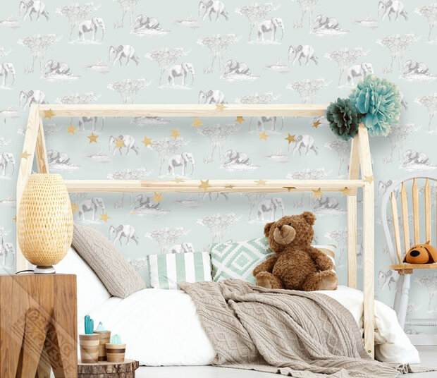 OLIFANTEN  AQUAREL SKETCHES MINT   vlies1