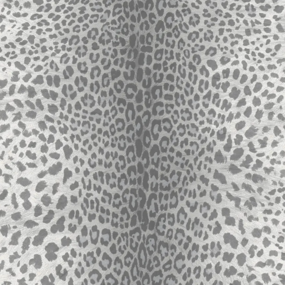 leopard-grey -silver vlies dubbel breed