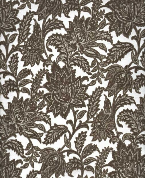 Schloss Hohenberg  brown olive  velours behang  vlies  Furstin Susupolt1