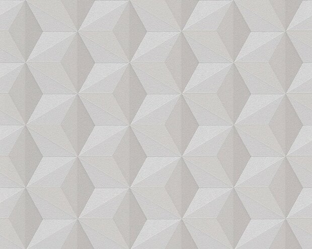 retro creme taupe grafisch  met glitter  vinyl op vlies