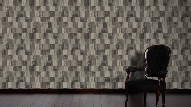 organic rustiek brons taupe  . vliesbehang 1