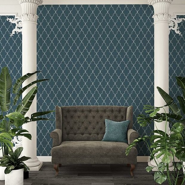 Michalsky Living Dream Again  petrol groen blauw oriental gate  vlies