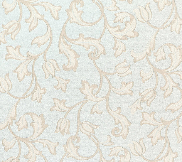 Eijffinger Trianon 320190 zwaar italiaans   ICE BLAUW /TAUPE  Ludovica im  Beieren salon hoffburg 