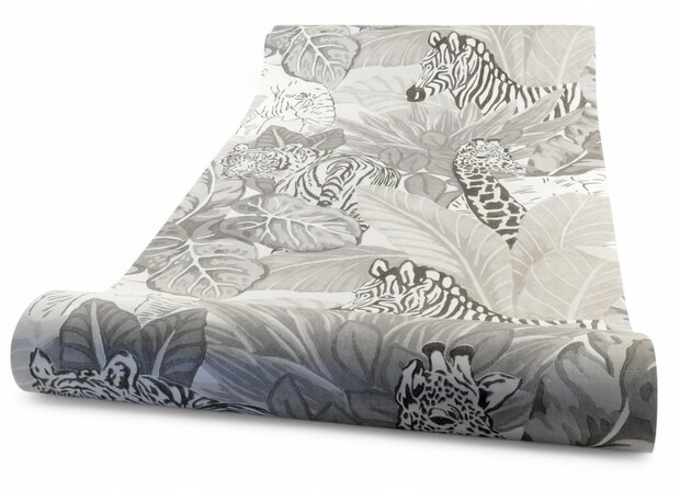 Noordwand Good Vibes behang jungle back white GV 24282