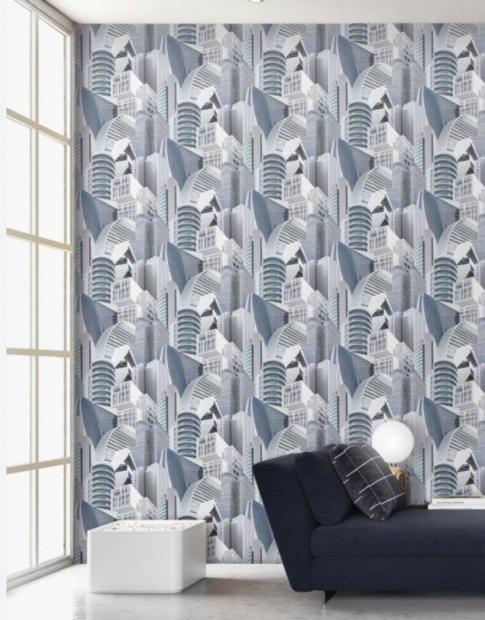 miami city view  vinyl op vlies ecodeco