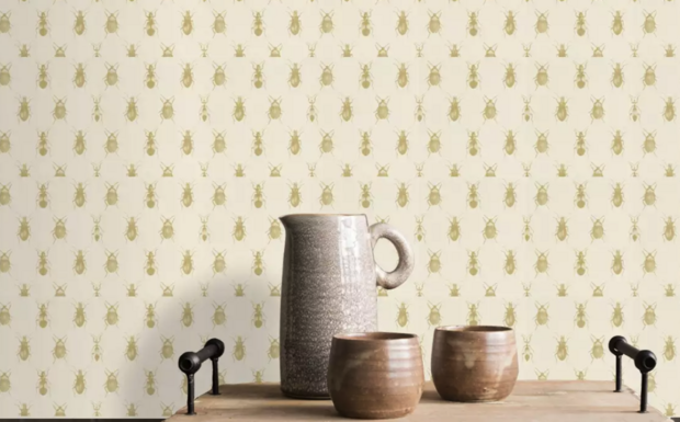 scarabe de cleopatra vlies wit goud