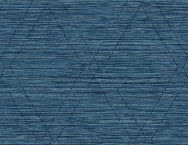 grasweefsel look  shades of bleu grafisch acrylic behang op papier rug