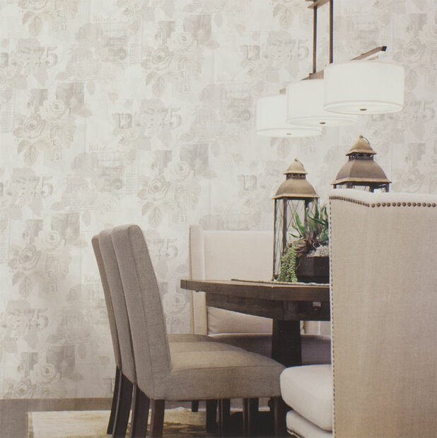 ivory Rose Floral Trail Nordic Elements  vlies