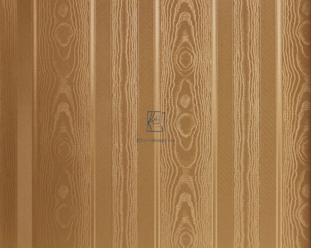 Eijffinger Westminster 320113 brons glans vinyl hotel chique  Moir&eacute; salon de versailles