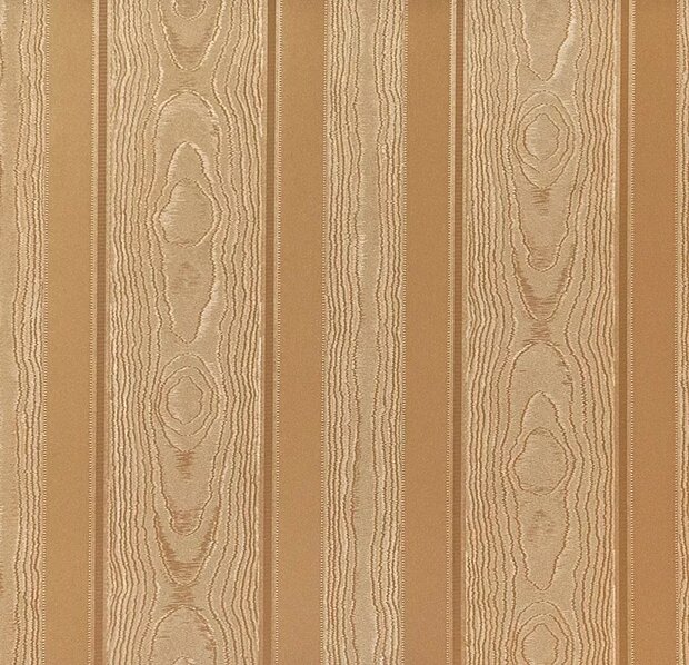 Eijffinger Westminster 320113 brons glans vinyl hotel chique  Moir&eacute; salon de versailles