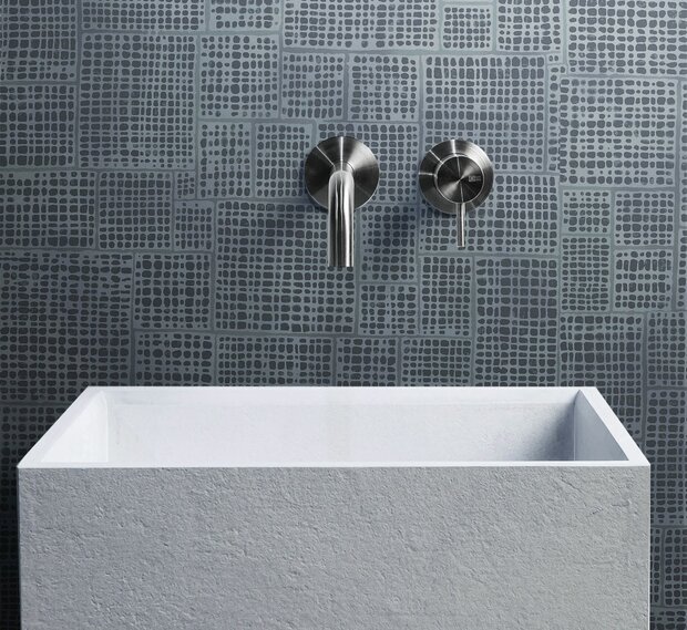 bruin purple grafisch silver vlies