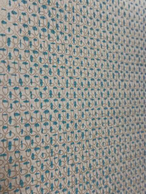 linnenweefsel beige touch of turquoiset vlies1