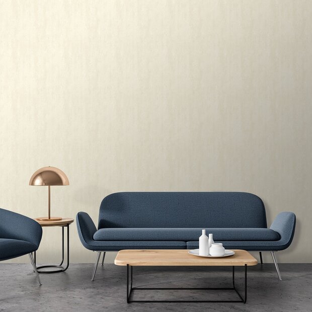 offwhite /creme  kalk  betonlook vinyl op vlies ecodeco