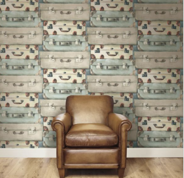 luggage  by nina hancock exclusive wallpapers  2 e foto vb patroon andere kleur