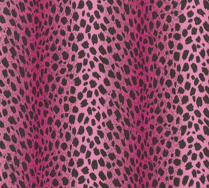 shocking pink luipaard print   vinyl behang