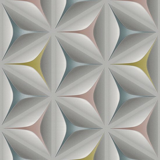A.S. CR&Eacute;ATION Vliesbehang 93791-2 Casual Living cirkels beige