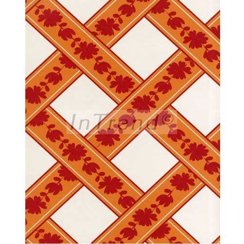 7240-2  floral squares vlies 