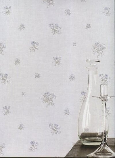 jardin chic vlies petit fleur soft grijs blauw  vlies
