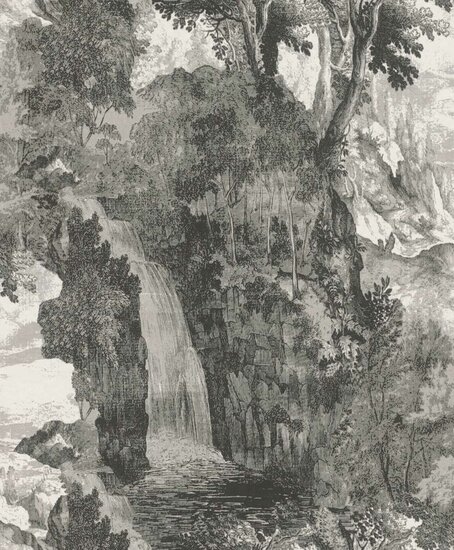 The Empress garden waterfall  vinyl op vlies